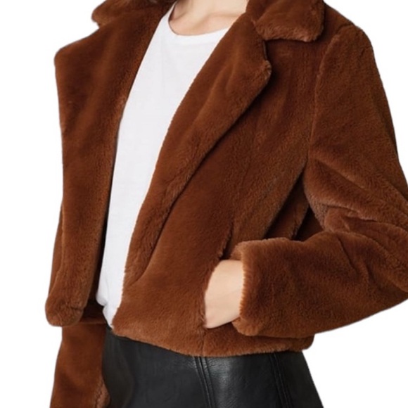 Blank NYC Rich Brown Teddy Jacket - Picture 1 of 4